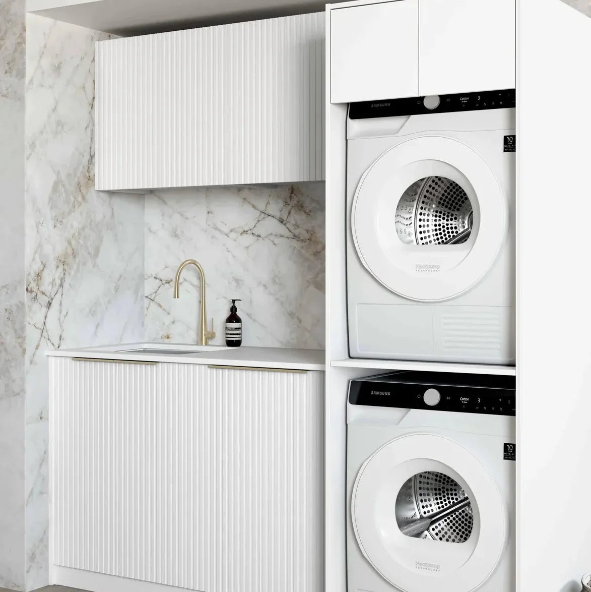 Otti Noosa 1960x600x2100 White Laundry Kit