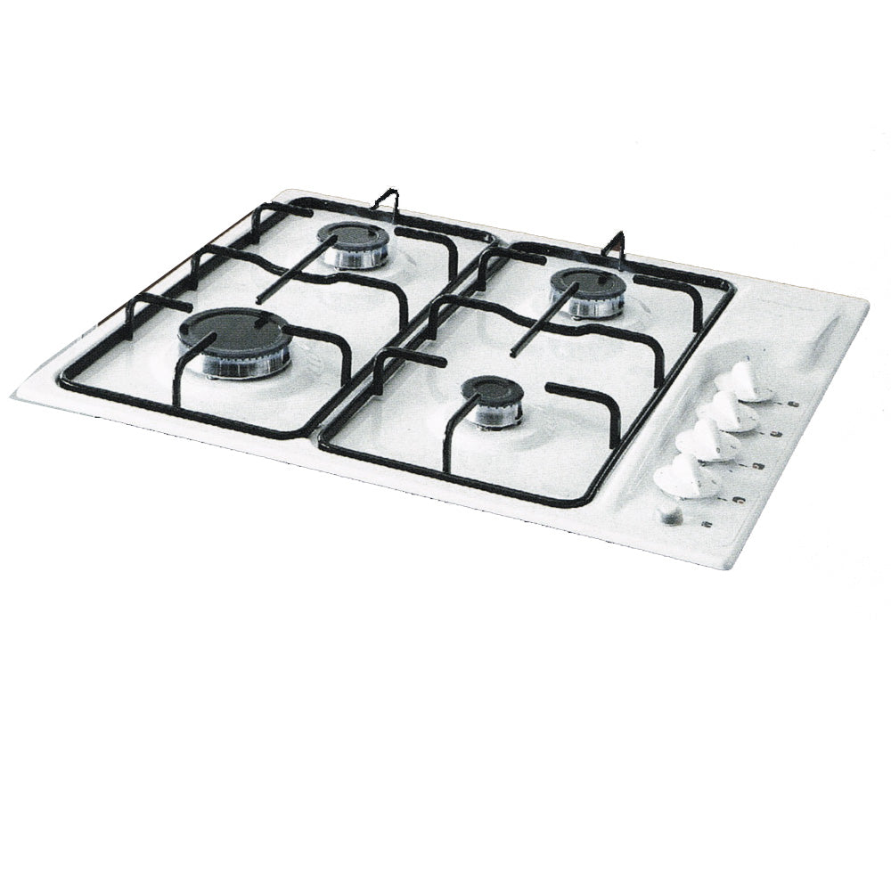 Omega OA21-1W 4 Burner White Gas cooktop