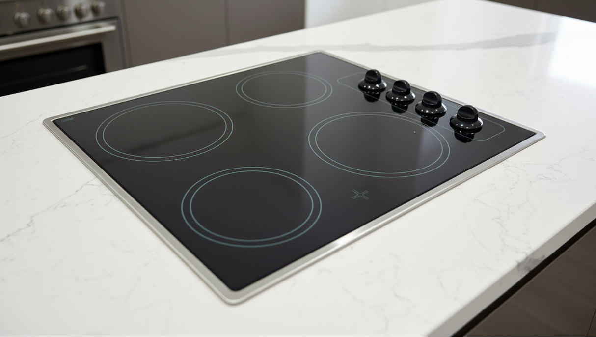 Omega OA26CER White 60cm Electric Cooktop - Clearance Discount