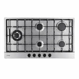 Omega OCG95XTGGBCOM 90cm Stainless Steel Gas Cooktop