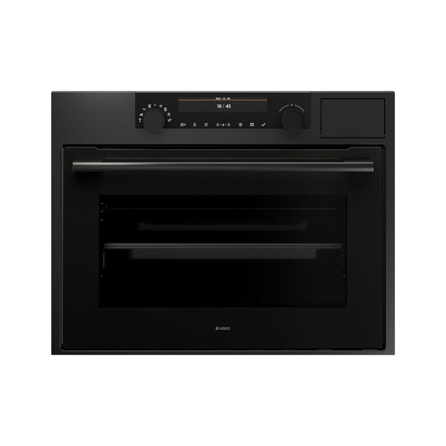 ASKO 45cm Compact Craft Combination Oven with Full Steam Graphite Black OCS8487A1 - Ex Display