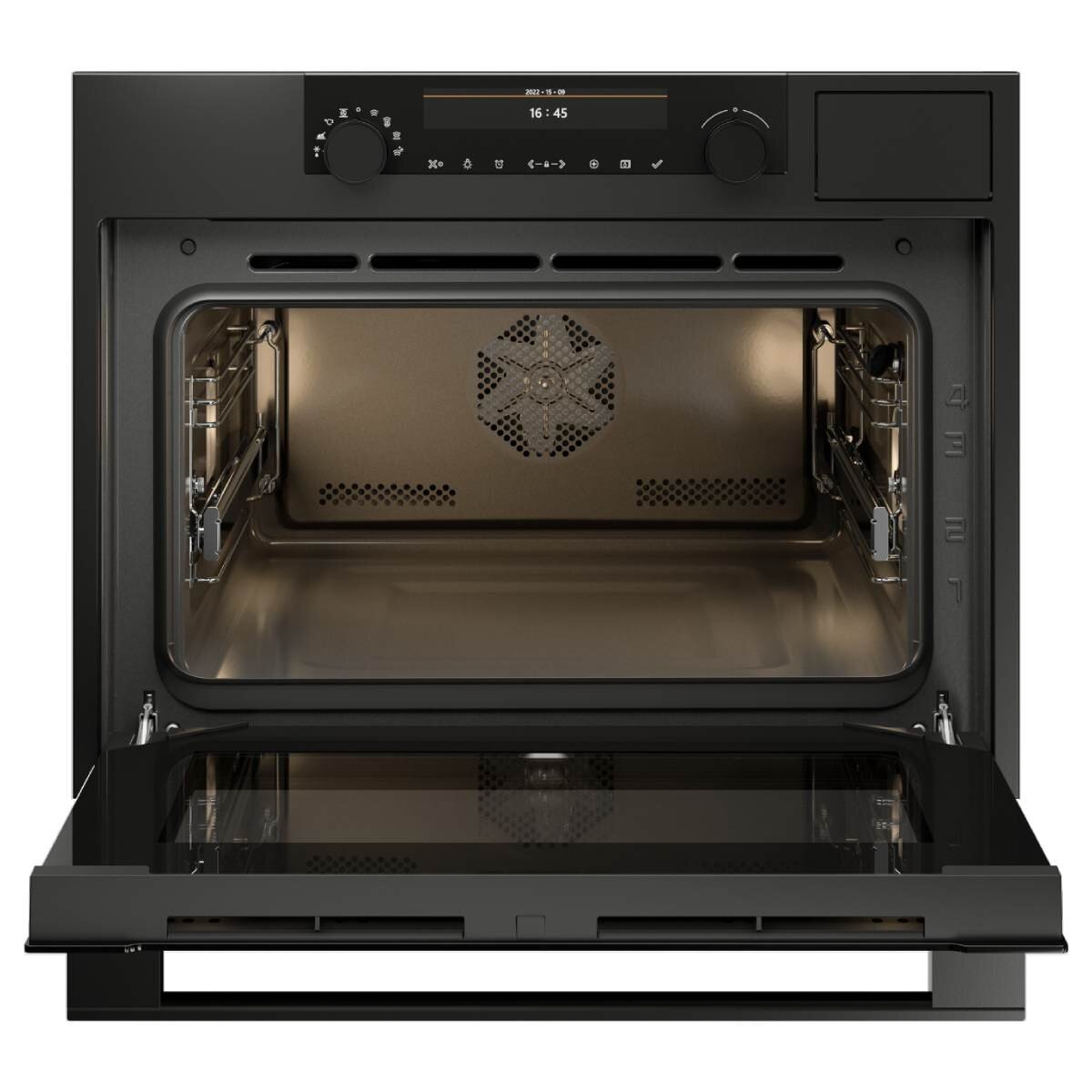 ASKO 45cm Compact Craft Combination Oven with Full Steam Graphite Black OCS8487A1 - Ex Display