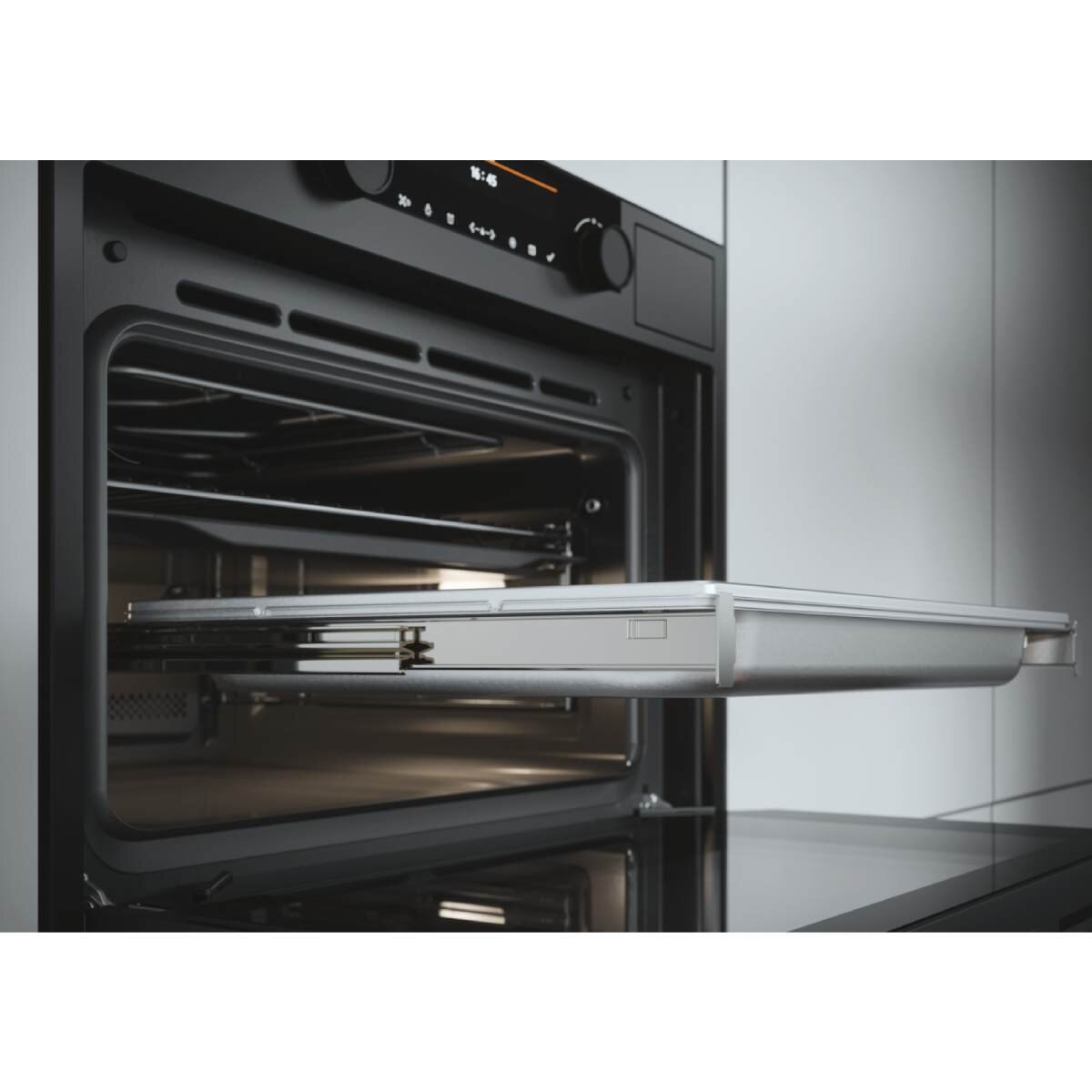 ASKO 45cm Compact Craft Combination Oven with Full Steam Graphite Black OCS8487A1 - Ex Display
