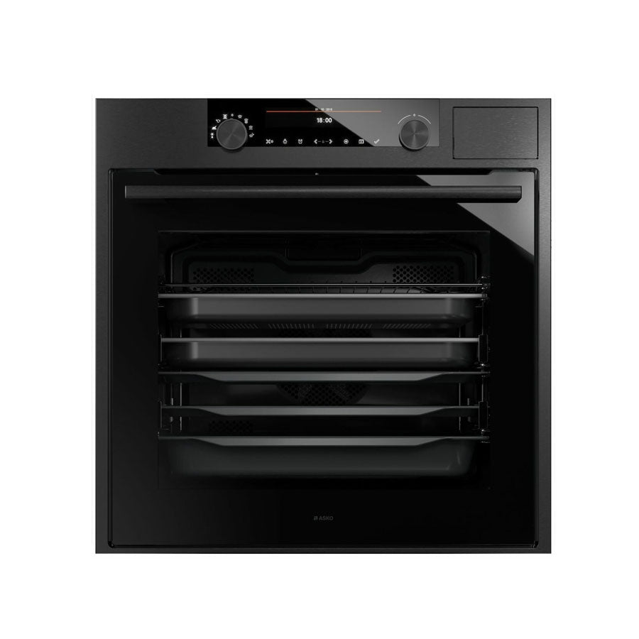 ASKO 60cm Craft Built-In Combi-Steam Oven Black Steel OCS8687B - ASKO Seconds Discount