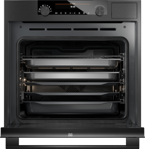 ASKO 60cm Craft Built-In Combi-Steam Oven Black Steel OCS8687B - ASKO Seconds Discount