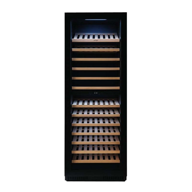 Omega OCW166SB 169 Bottle Dual Zone Wine Cabinet