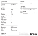 Omega Odw101W 55Cm White Benchtop Dishwasher - Special Order Dishwashers