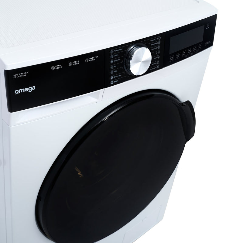 Omega OFLW800W 8kg Front Load Washing Machine - Special Order