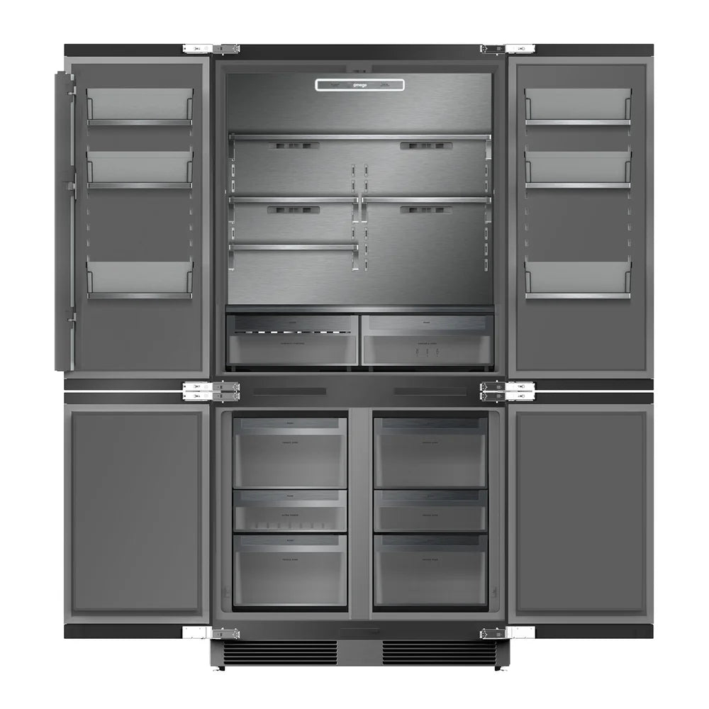 Omega OIF4DF526PRO 526L Integrated Quad Door Refrigerator