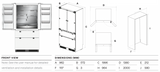 Omega OIFDF534 534L Integrated French Door Refrigerator
