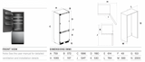Omega OIFFBM427PRO 427L Integrated Bottom Mount Refrigerator