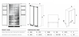 Omega OIFSBS541 541L Integrated Side by Side Refrigerator