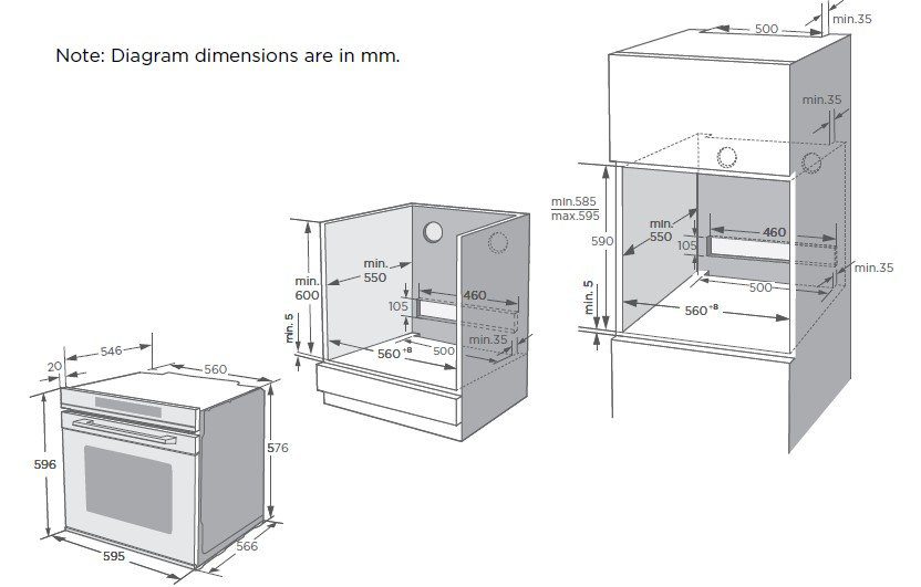 Kleenmaid OMF6040X 60cm Multifunction Oven