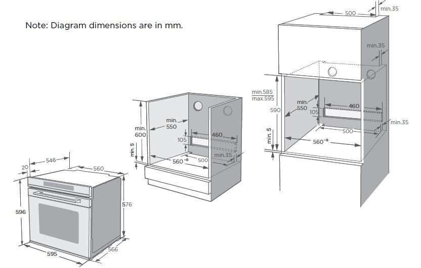 Kleenmaid OMF6040K 60cm Multifunction Oven