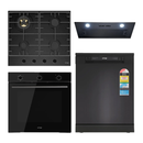 Omega OG601 60cm Kitchen Appliance Package, 10amp Oven, Gas Cooktop