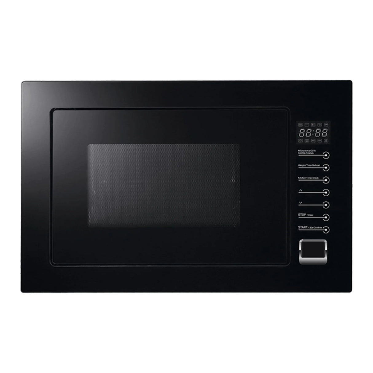 Omega OMW25B 25L Black Glass Integrated Microwave with Convection & Grill