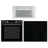ASKO AO09 Bundle OP8664A 60cm Pyrolytic Oven, HI1621G 60cm Induction Cooktop & Undermount Rangehood - Factory Seconds