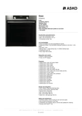 ASKO 60cm Stainless Steel Pyrolytic Craft Built-In Oven OP8664S - ASKO Seconds Discount