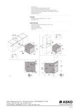 ASKO 60cm Pyrolytic Built-In Craft Oven Black Steel OP8687B - ASKO Factory Seconds