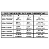 Modern Flames OR26-TRAD-INT Orion 26" Traditional Heliovision Fireplace                                          					Zip        							or pay nothing today with						ⓘ