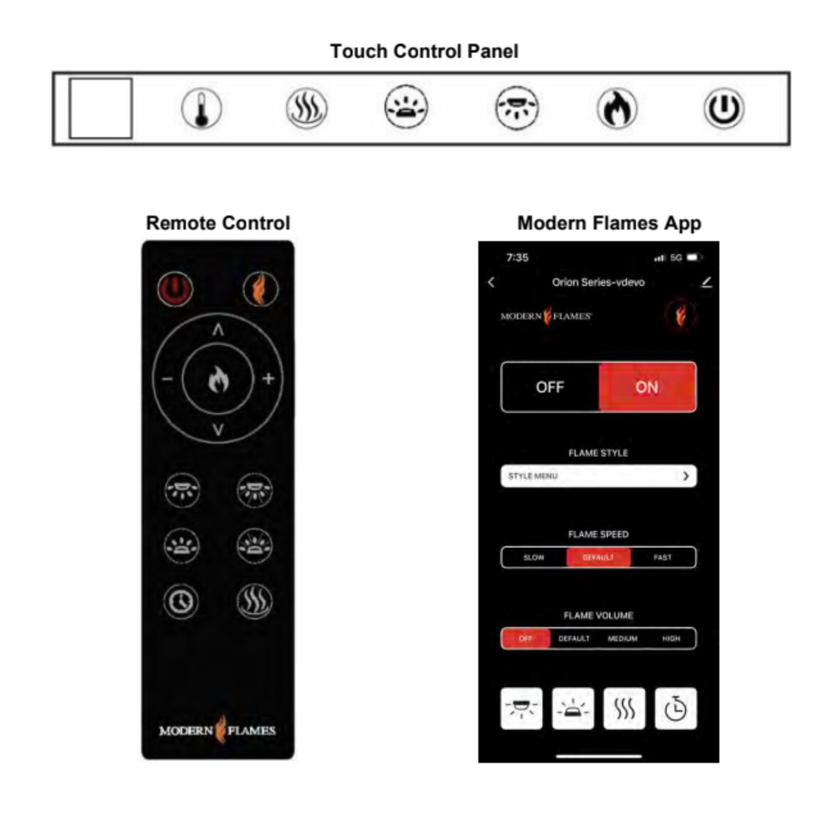Modern Flames OR26-TRAD-INT Orion 26" Traditional Heliovision Fireplace                                          					Zip        							or pay nothing today with						ⓘ