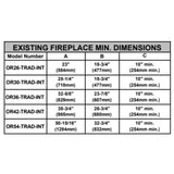 Modern Flames OR42-TRAD-INT Orion 42" Traditional Heliovision Fireplace                                         					Zip        							or pay nothing today with						ⓘ