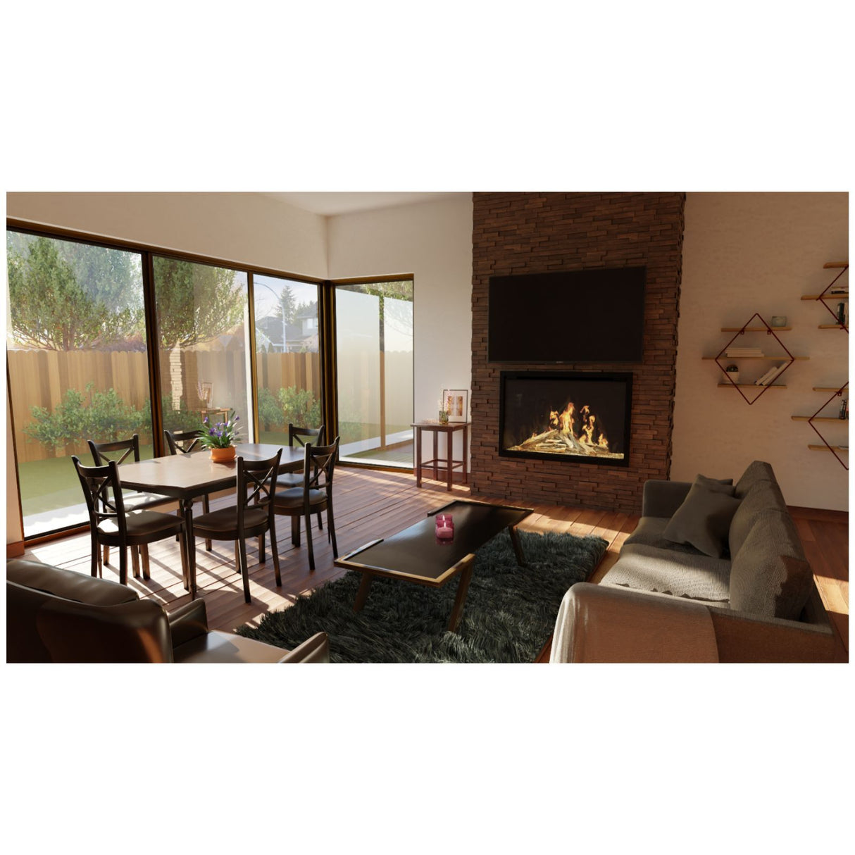 Modern Flames OR54-TRAD-INT Orion 54" Traditional Heliovision Fireplace                                                					Zip        							or pay nothing today with						ⓘ