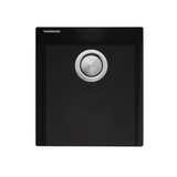 Oliveri Santorini Standard Bowl Sink, Undermount, 338x398mm, with Overflow, Matte Black, ST-MB1530U OF