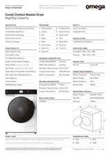 Omega OFL80D50W 8kg/5kg Combi Clothes Washer & Dryer