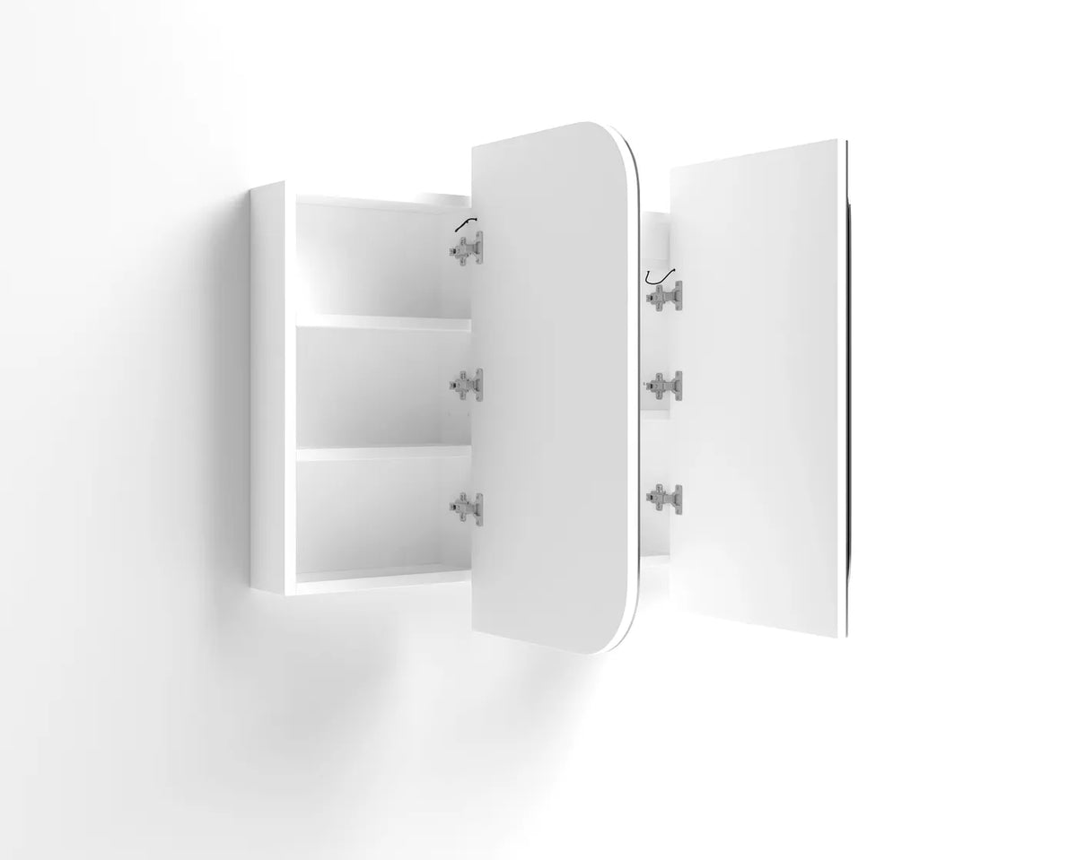 Otti LED-SSQ1275-VP LED Newport 1200mm White Shaving Cabinet