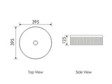 Otti OT3950 Oxford Round 395x395x120 Above Counter Basin