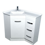 Fienza Pc6090 Corner 600X900 Vanity Unit White - Special Order Units
