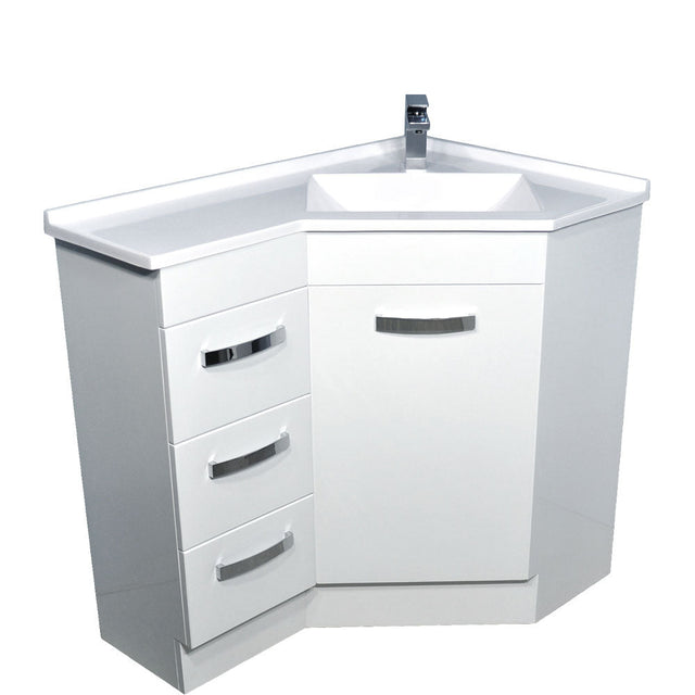 Fienza Pc9060 Corner 600X900 Vanity Unit White - Special Order Units