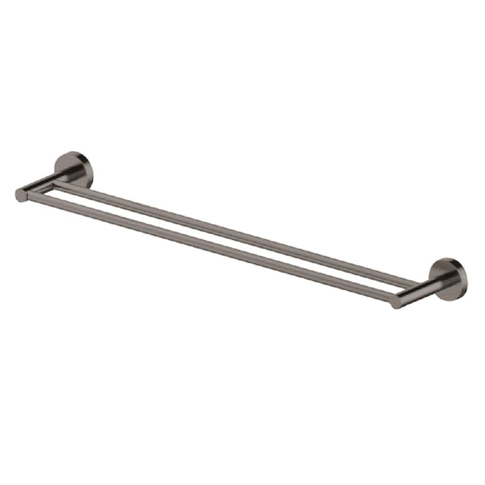Abey Poco Double Towel Rail, 760mm, Gunmetal, PDTR-GM