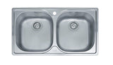 Franke Aurora PFX620B Double Bowl Sink Pack