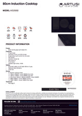 Artusi AID2000 80cm Induction Cooktop