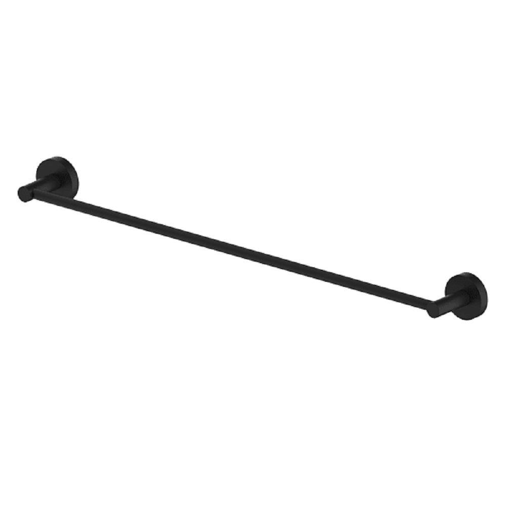 Abey Poco Single Towel Rail, 760mm, Black, PSTR-B