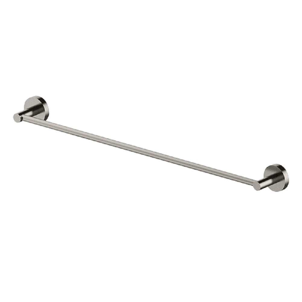 Abey Poco Single Towel Rail, 760mm, Brushed Nickel, PSTR-BN