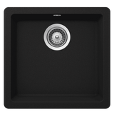 Abey Schock Quadro QN-100SB Granite Onyx Black Single Bowl Sink