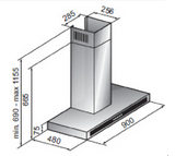 Euro Appliances Qpua95Txau Fratelli Onofri 90Cm Straight Canopy Rangehoods