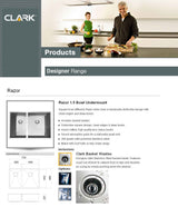 Clark EPURE Razor 1 & 3/4 sink