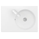 Fienza RB039R-1 Reba Right Bowl Wall Basin, One Tap Hole