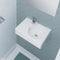 Fienza RB039R-1 Reba Right Bowl Wall Basin, One Tap Hole