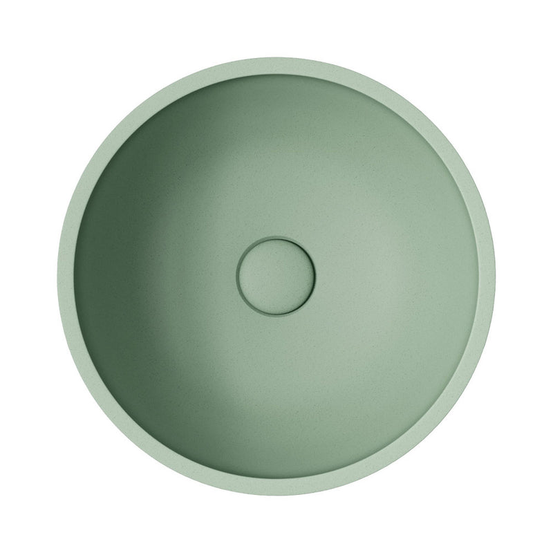 Fienza RB074SG Alba Round Concrete Above Counter Basin, Sage