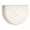 Fienza RB078W Valentina Fluted Arch Concrete Wall Basin, Warm White - Pre Order