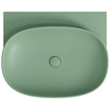 Fienza RB145SG Paloma Pill Concrete Wall Hung Basin, Sage