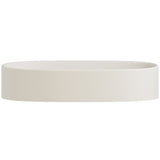 Fienza RB145W Paloma Pill Concrete Wall Hung Basin, Warm White