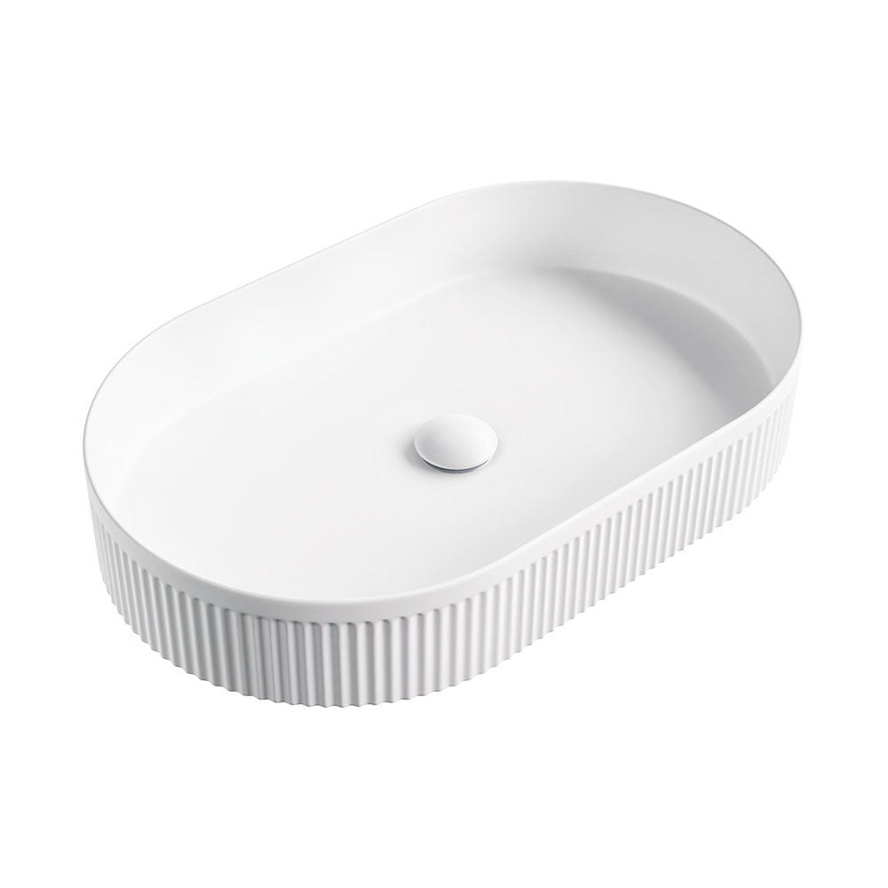 Fienza RB464MW Eleanor Oval Above Counter Basin, Matte White