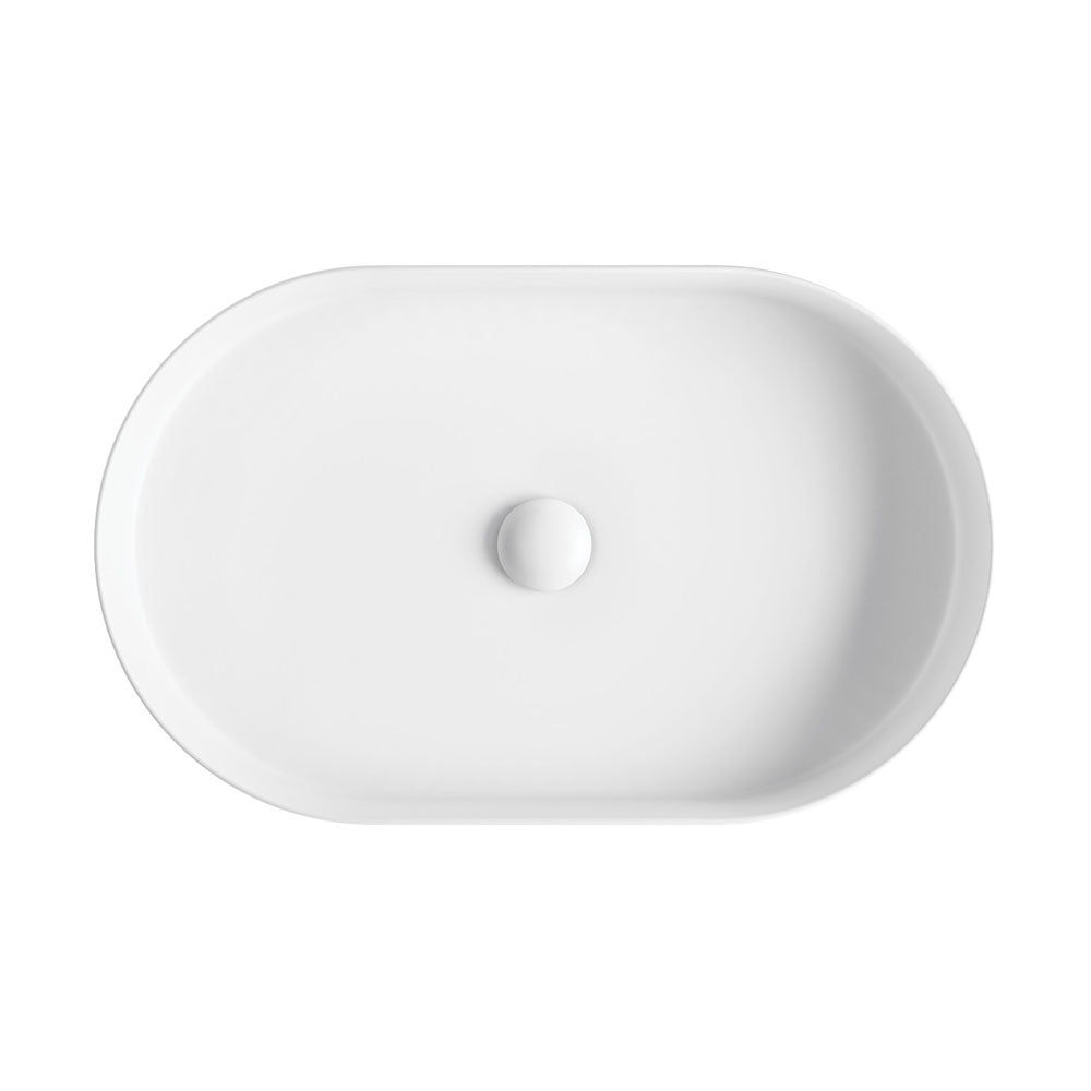 Fienza RB464MW Eleanor Oval Above Counter Basin, Matte White