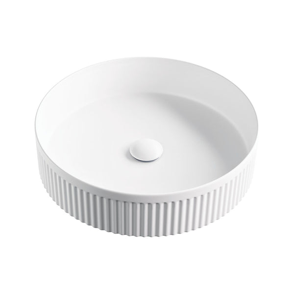 Fienza RB465MW Eleanor Round Above Counter Basin, Matte White - Special Order